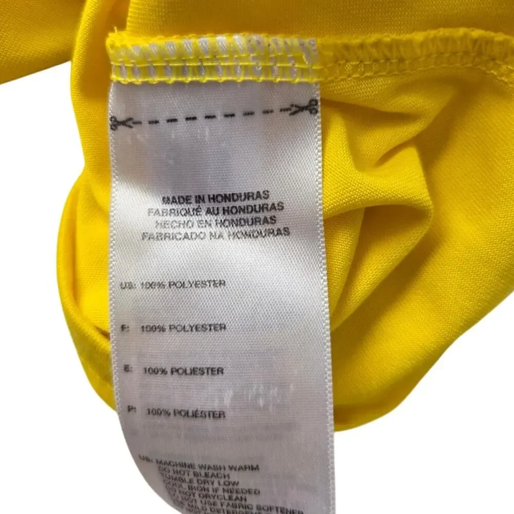 Vintage Y2K Adidas Climalite Bright Yellow Sleeveless Performance Crew Size 2XL
